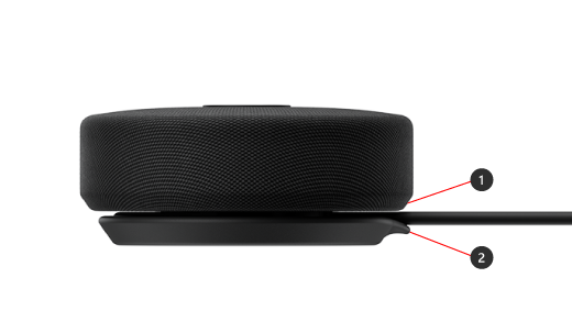 Armazenamento de cabo para Alto-falante USB-C Moderno da Microsoft