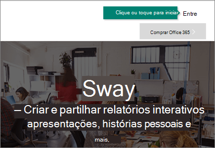 Botão Entrar na barra de ferramentas.