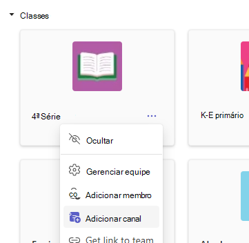 Adicionar canal