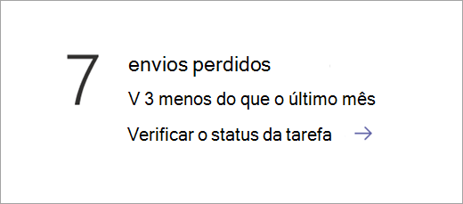 Bloco de dados de status da tarefa