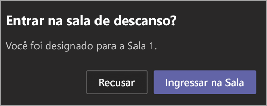 Convite para entrar em uma Sala Para Sessão de Grupo.