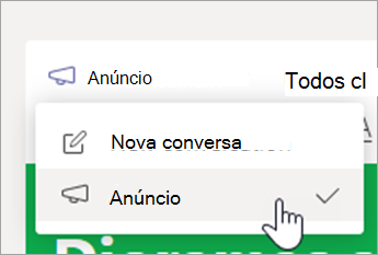 Escolha o Anúncio.