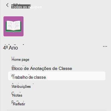menu de estudante