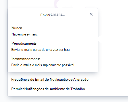 Configurações de notificações de espaço reservado do Trello