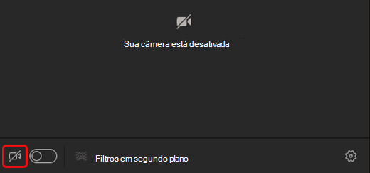 Selecione o ícone da câmera para ativá-la