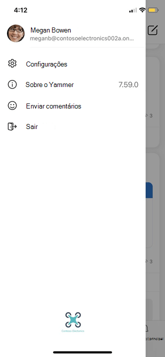 Avatar de perfil móvel
