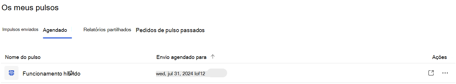 Pulse de trabalho híbrido periódico agendado