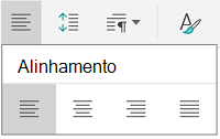 Alinhamento de texto
