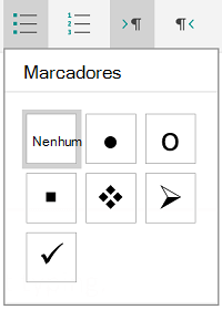 Galeria de estilos de marcadores do Android