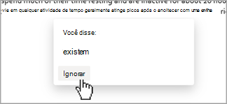 Ditar sugestões