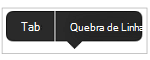 Guias ou quebras de linha