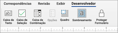 Guia do desenvolvedor com controles de conteúdo