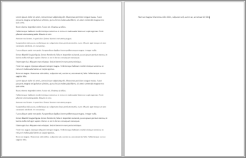 Documento de duas páginas com apenas uma frase na segunda página