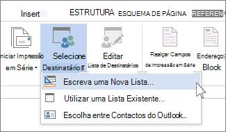 Comando Digitar uma Nova Lista