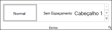 Selecionar um estilo no Word