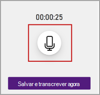 transcrever microfone