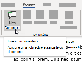 Inserir um comentário