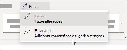 Defina Edição como Revisão.