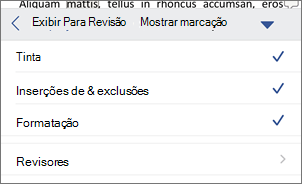 Mostrar Marcações