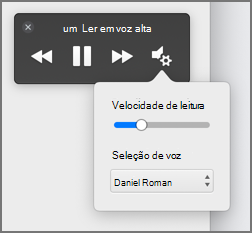 Alterar a velocidade de leitura