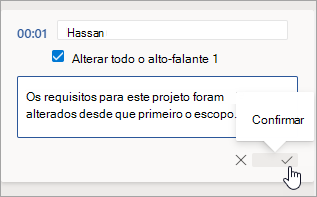 Selecione Confirmar.
