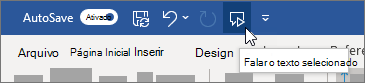 Ícone Selecionar Falar
