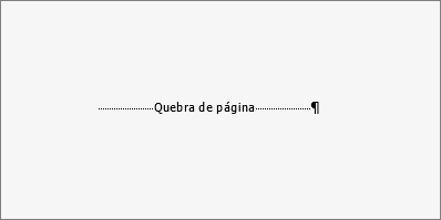 Mostra um exemplo de uma quebra de página.