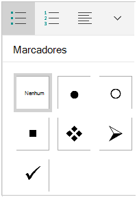 Galeria de estilos de marcador do tablet do Windows
