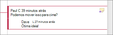 Comentar com uma resposta