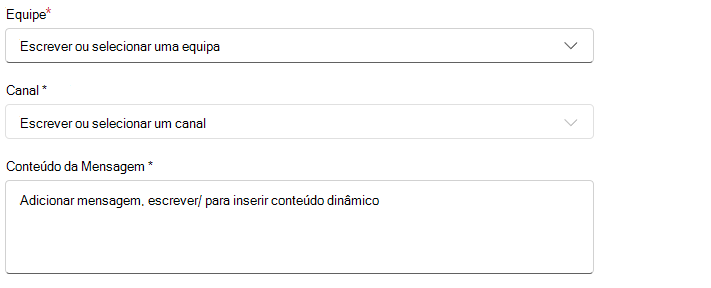 Ação – Automatizar mensagens e atualizações