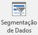 Captura de ecrã do botão Inserir Segmentação de Dados.