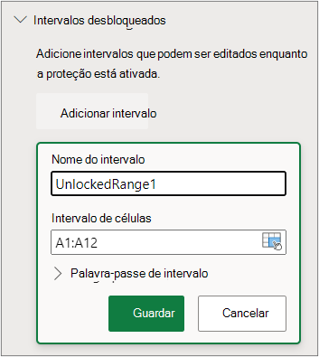 Definir a proteção de alcance