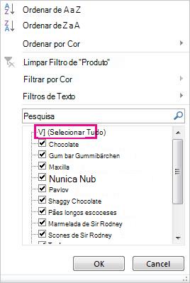 Galeria de Filtros
