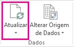 Botão Atualizar no separador Analisar