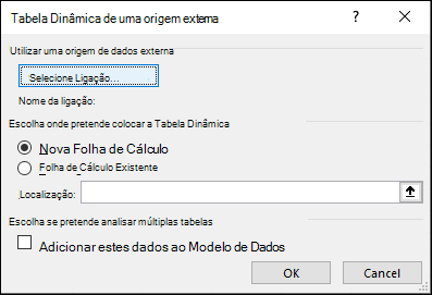 Tabela Dinâmica de Origem Externa