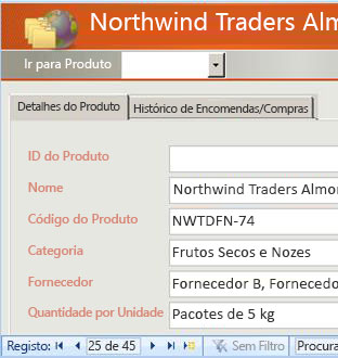 formulário de amostra