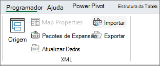 Vista de Dados vazia