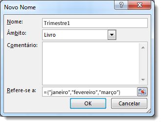 A caixa de diálogo Novo Nome