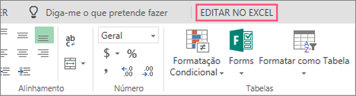 Botão para Editar no Excel
