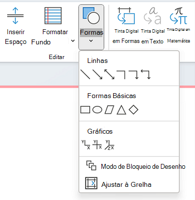 Utilizar a biblioteca de formas para desenhar uma forma
