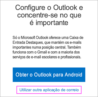 Clique na ligação para ativar a sincronização