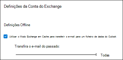 Mover o controlo de deslize para Todos para transferir todos os e-mails do Outlook ao exportar o e-mail