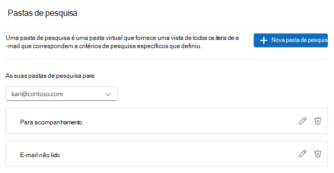 Pastas de Pesquisa