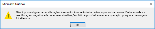 Diálogo de erro