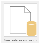 Ícone de uma base de dados vazia