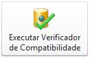 Botão Executar Verificador de Compatibilidade na vista Backstage do Access