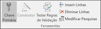 Grupo Ferramentas do separador Estrutura