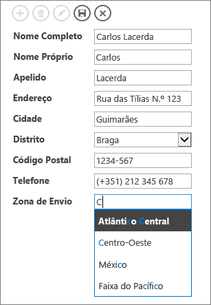 Escrever em caixas de preenchimento automático