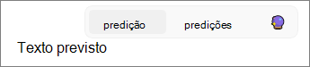 Predição de texto no Outlook ativada no Windows 11.