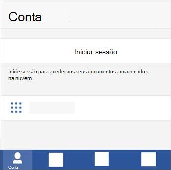 Inicie sessão com a sua Conta Microsoft ou conta escolar ou profissional do Office 365.